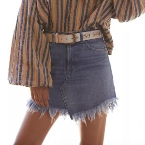 Free People We The Free Bailey Denim Mini Skirt. Size 26. Like New Condition